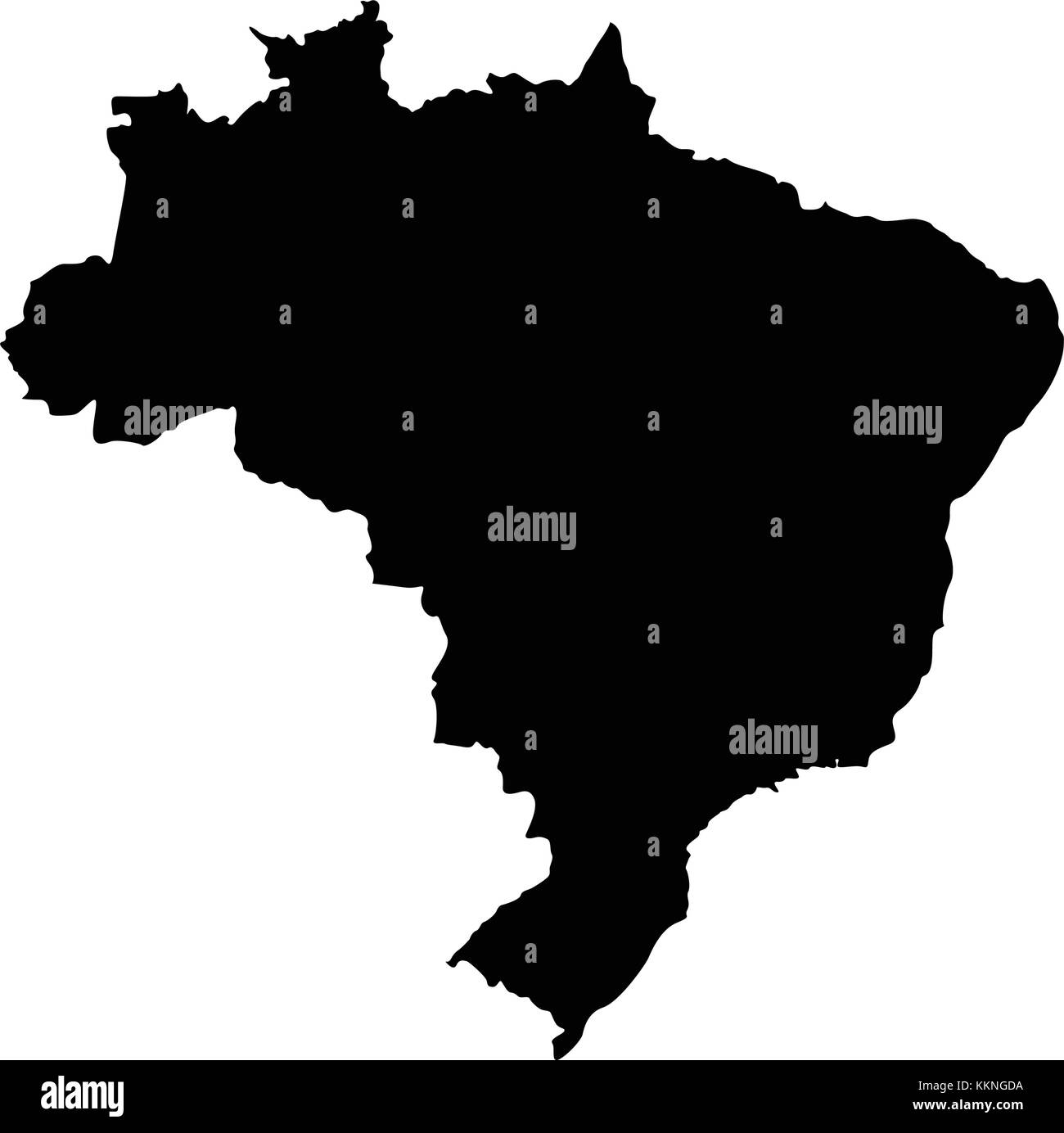 Karte von Brasilien Stock Vektor