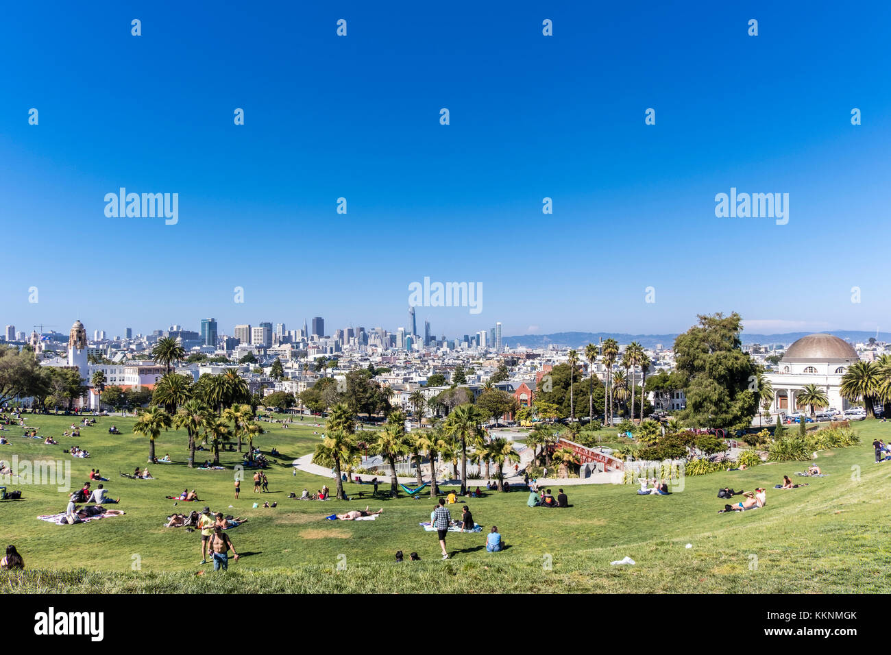 Mission Dolores Park, San Francisco, Kalifornien, USA Stockfoto