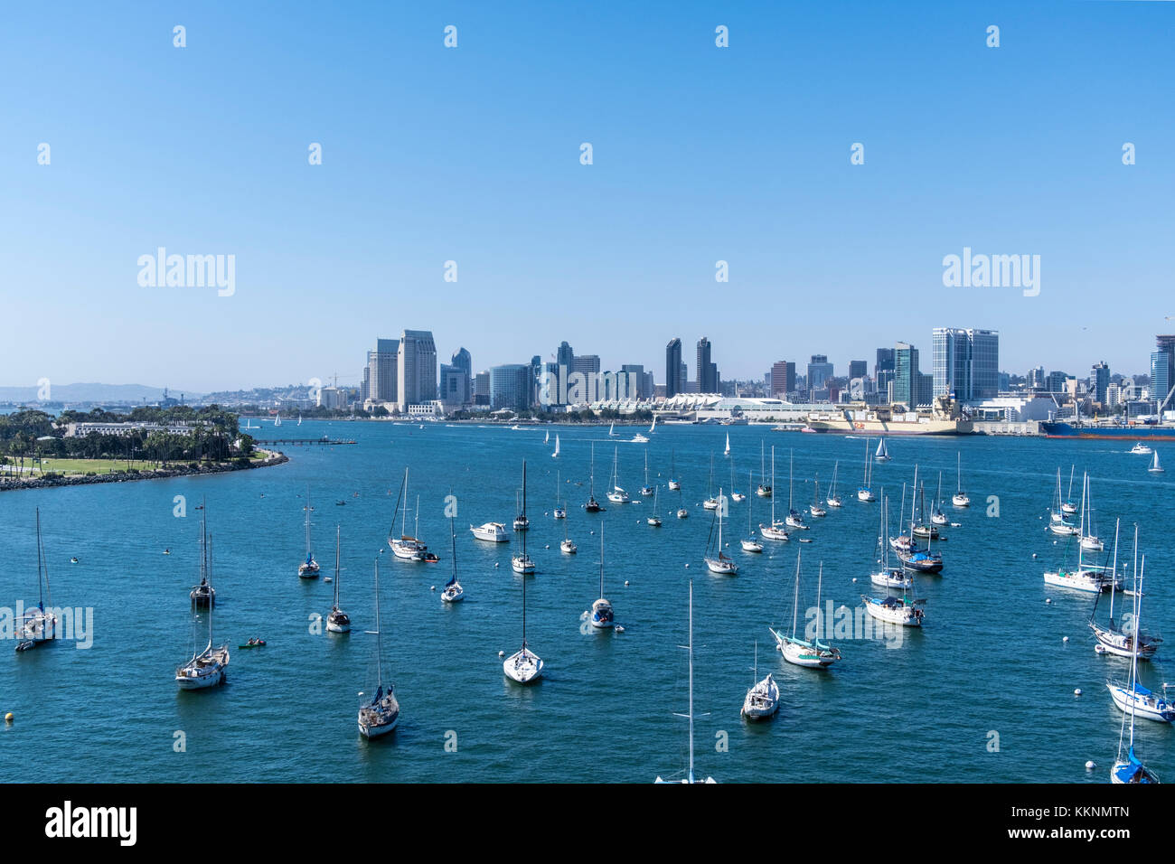 Marina und Skyline von San Diego, Kalifornien, USA Stockfoto
