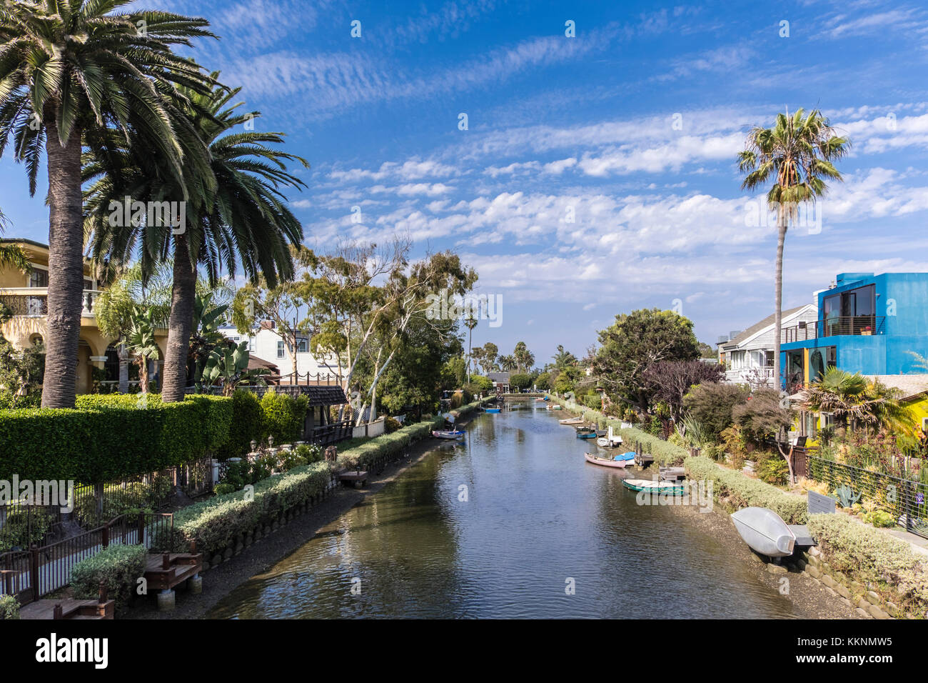 Canal Stadtteil Venice, Los Angeles, Kalifornien, USA Stockfoto