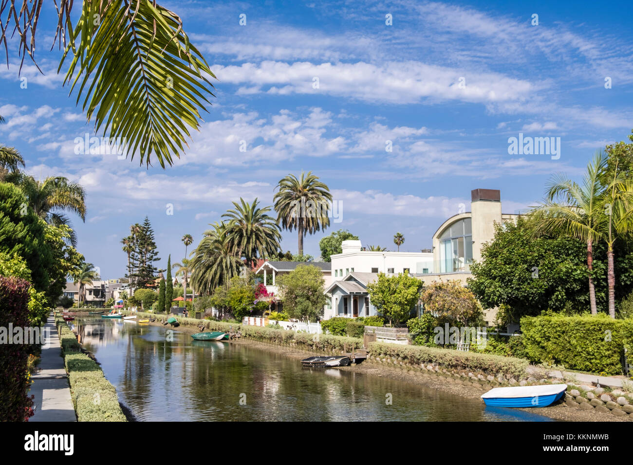 Canal Stadtteil Venice, Los Angeles, Kalifornien, USA Stockfoto