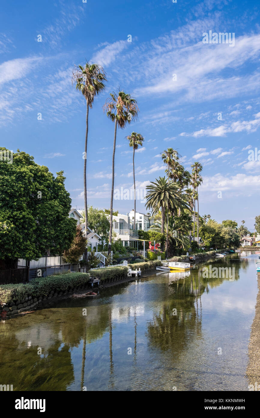 Canal Stadtteil Venice, Los Angeles, Kalifornien, USA Stockfoto
