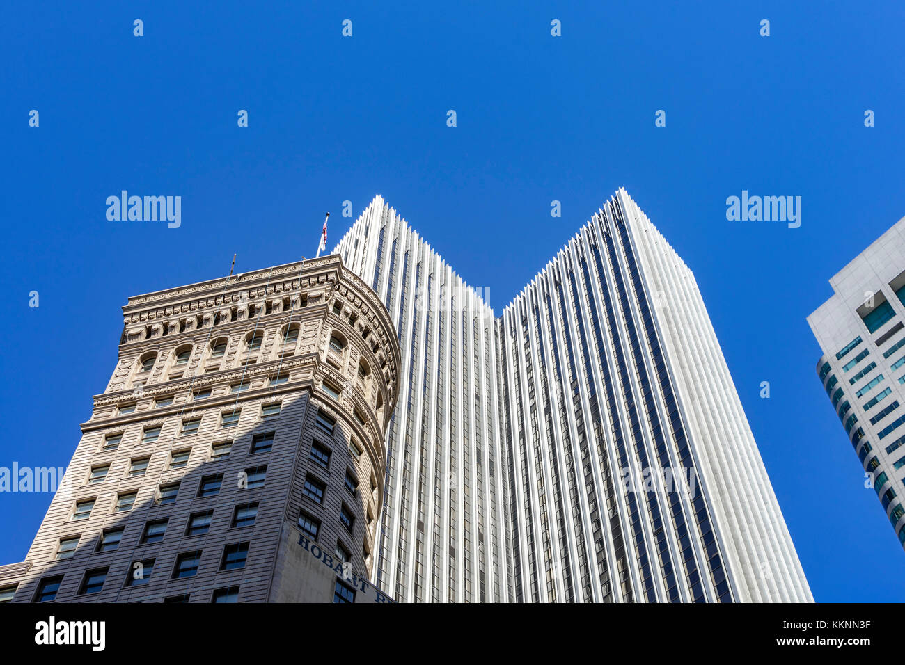 Moderne und historische Architektur, Downtown, San Francisco, Kalifornien, USA Stockfoto