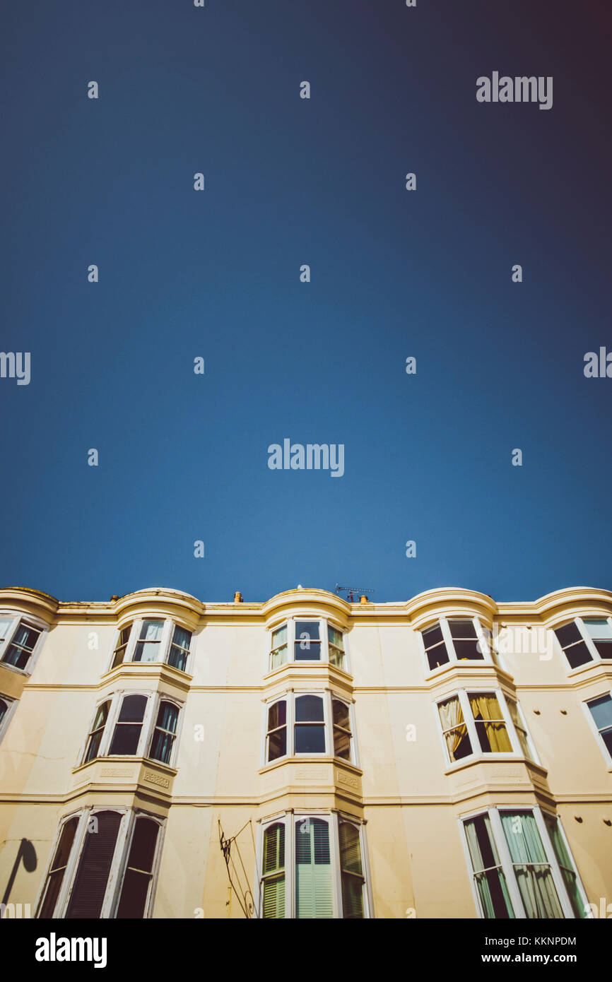 Fassaden in Brighton, England Stockfoto