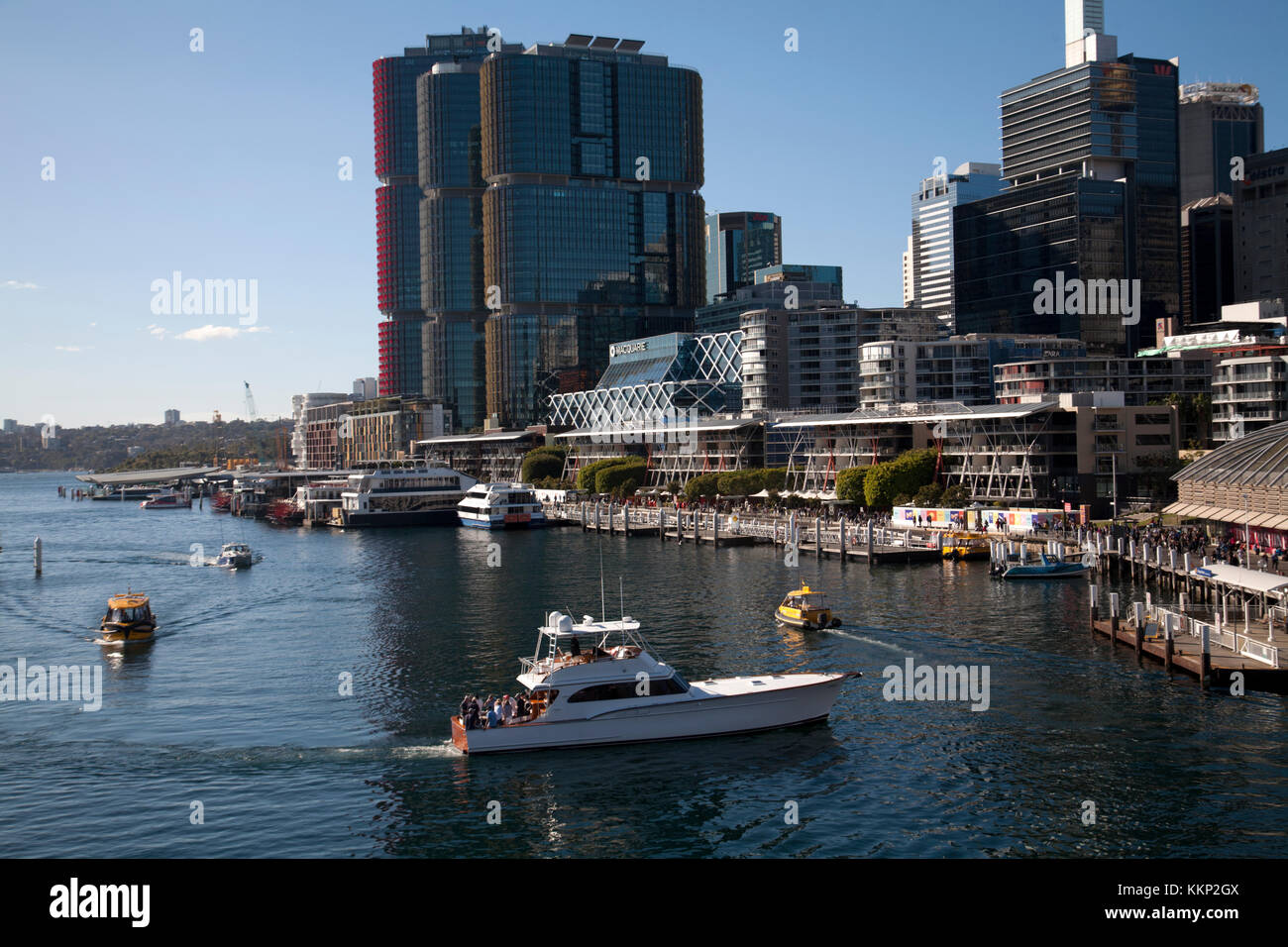 King Street Wharf Darling Harbour Sydney New South Wales Australien Stockfoto
