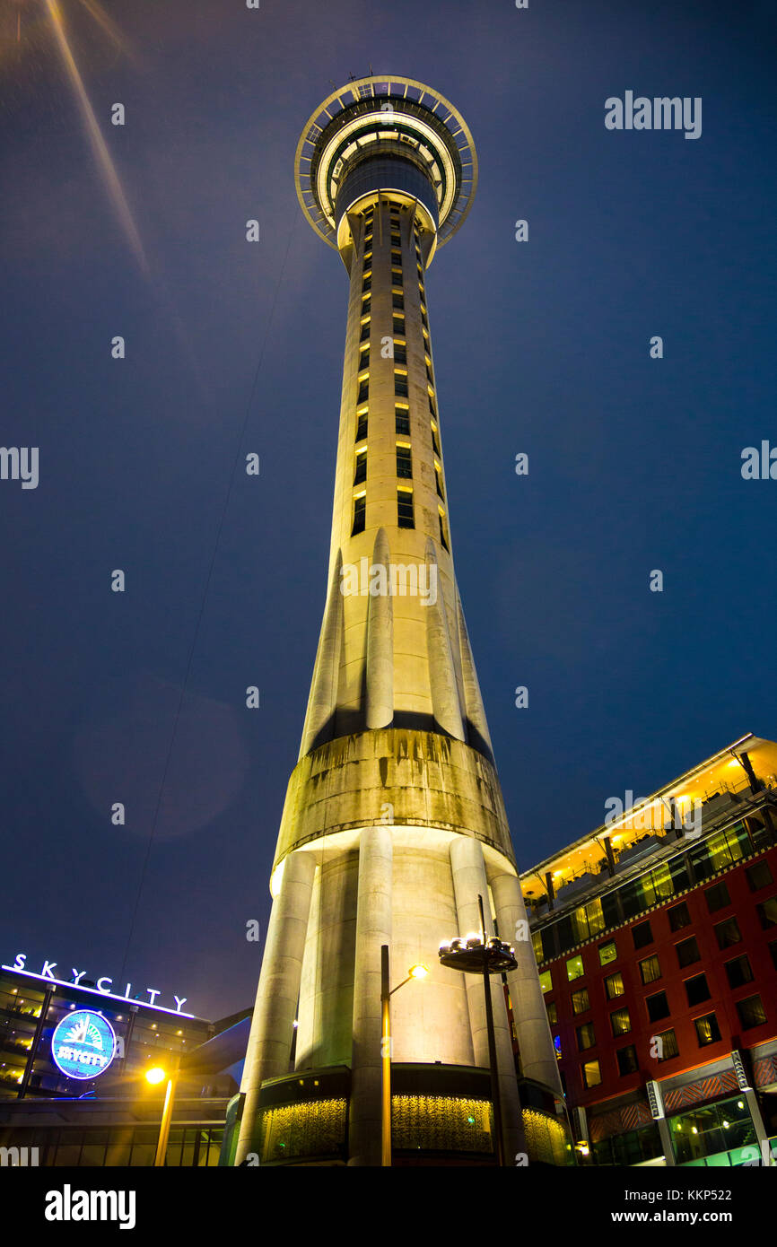 Sky Tower in Auckland, Neuseeland Stockfoto