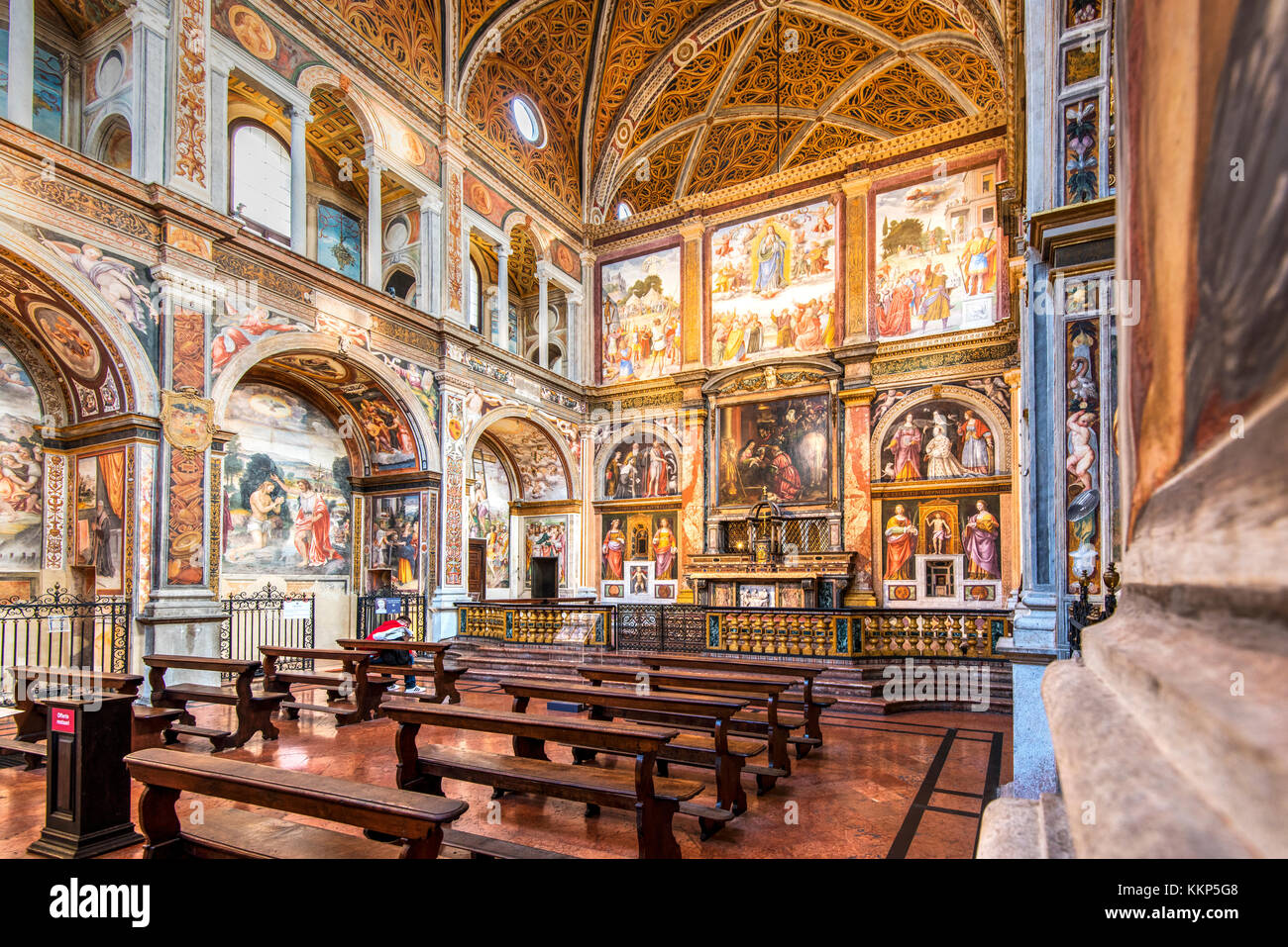 Innenansicht von San Maurizio al Monastero Maggiore Kirche, Mailand, Lombardei, Italien Stockfoto