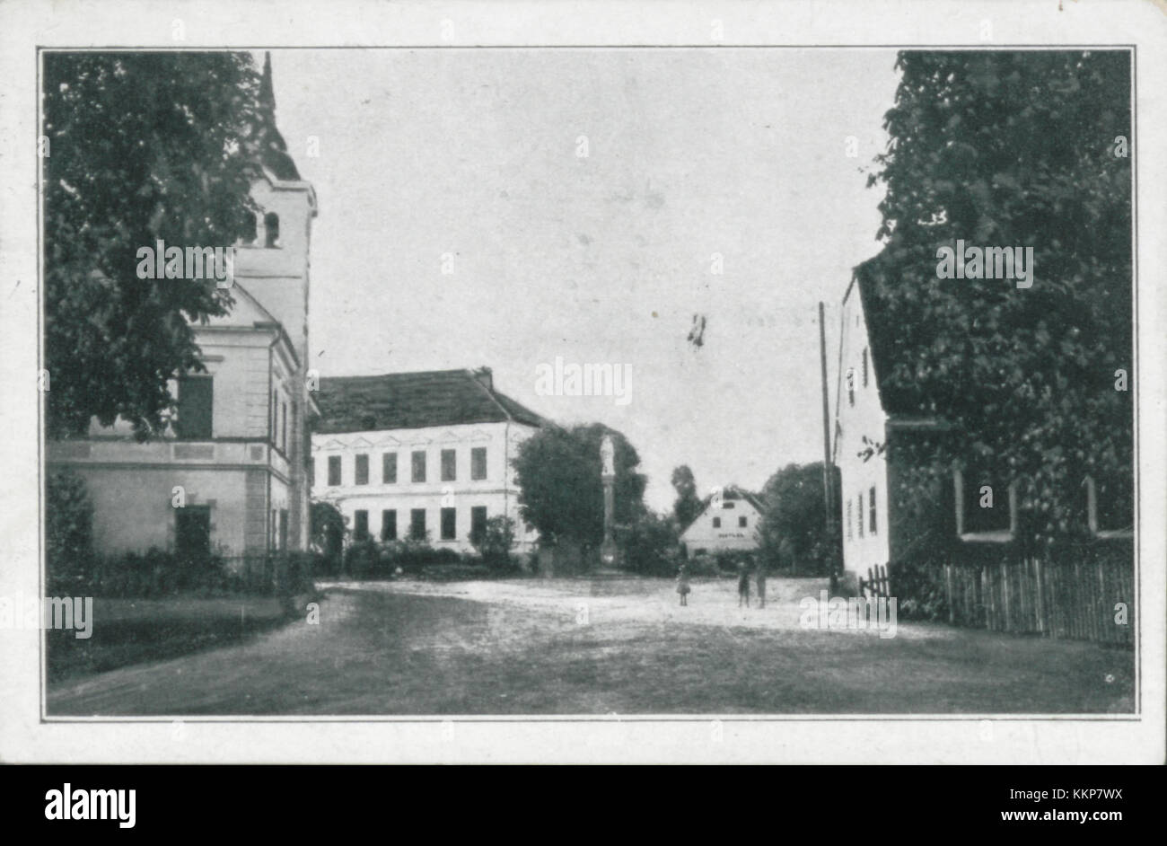 1927 Postkarte von Spodnja Polskava Stockfoto