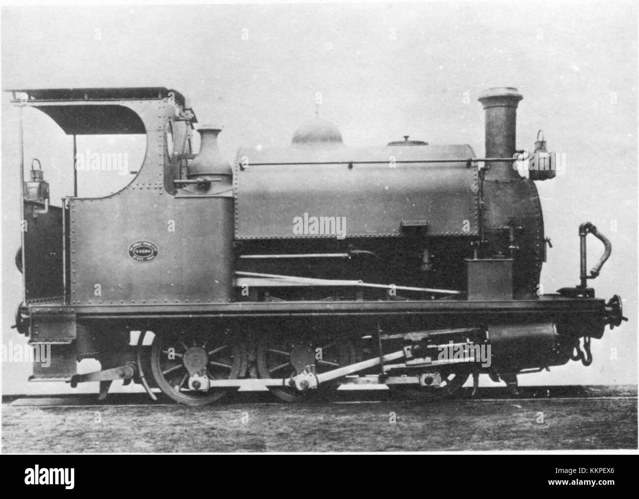 Die HB Natal 0 6 0ST Sir Albert ist eine 1904 gebaute Dampflokomotive, die Teil des historischen Eisenbahnerbes in Natal, Südafrika, ist. Stockfoto