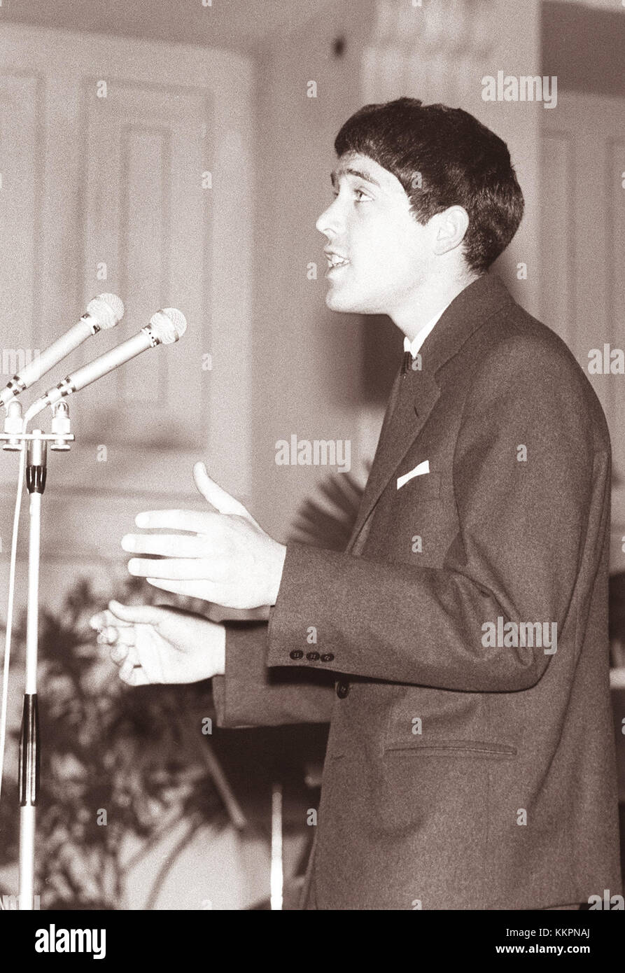 Das erste Maribor Song Festival im Jahr 1962, ein bedeutendes kulturelles Ereignis mit lokaler Musik und Aufführungen, das das musikalische Erbe Maribors widerspiegelt. Das Festival hob traditionelle und zeitgenössische slowenische Lieder hervor. Stockfoto