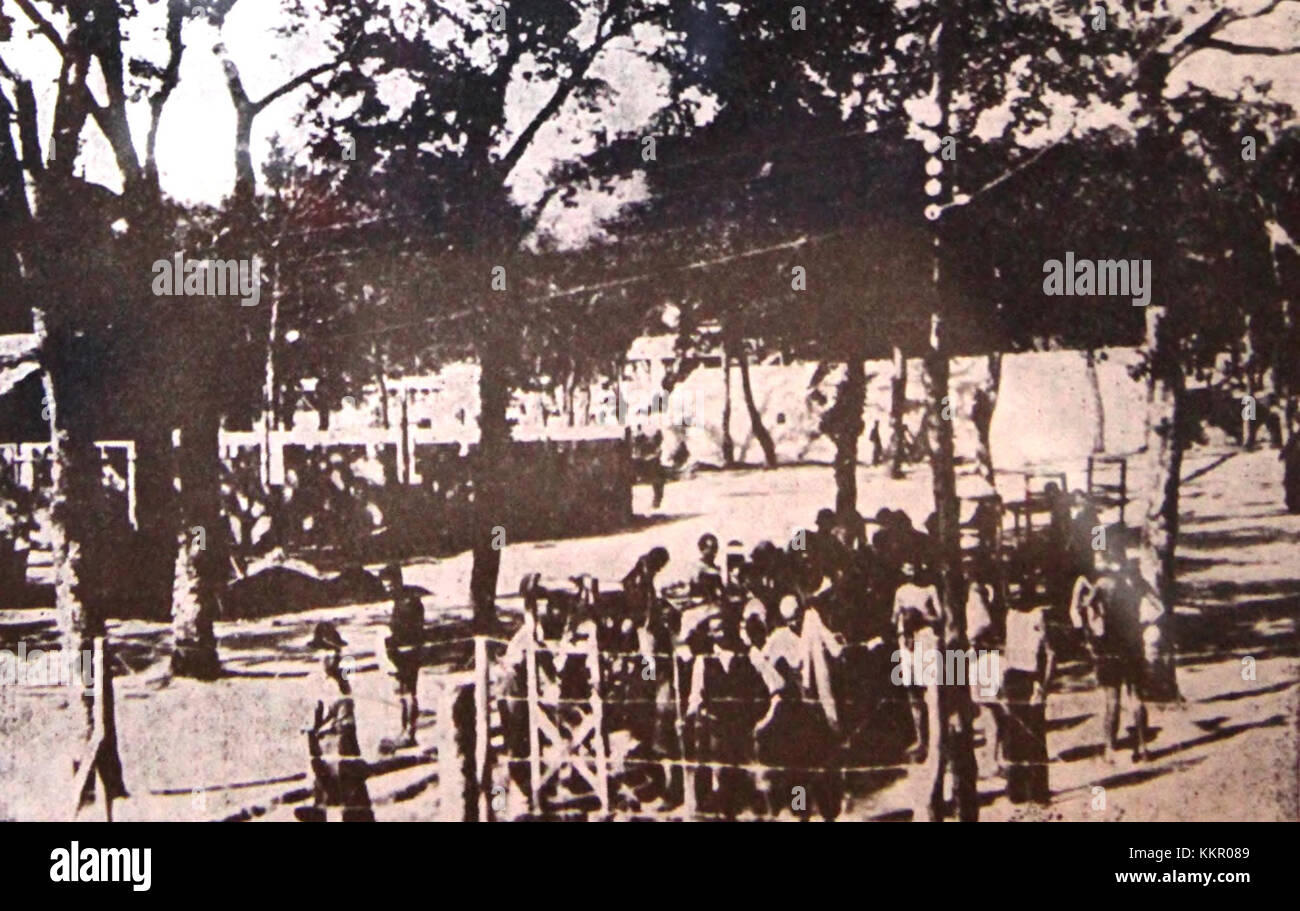 Das Konzentrationslager Renicci in Italien war während des Zweiten Weltkriegs ein Ort der Zwangsarbeit und Inhaftierung, in dem politische Gefangene und vom Regime angegriffene Personen untergebracht wurden, was eine wichtige Rolle in der europäischen Kriegsgeschichte spielte. Stockfoto