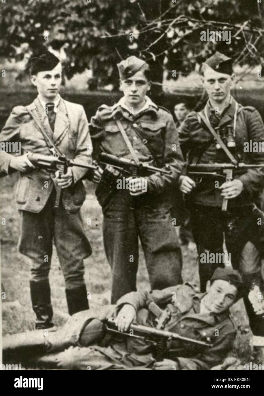 Eine kroatische politische Bewegung, "Kurirji postaje VK 1 2", die Schlüsselmomente in der regionalen politischen Geschichte darstellt. Stockfoto