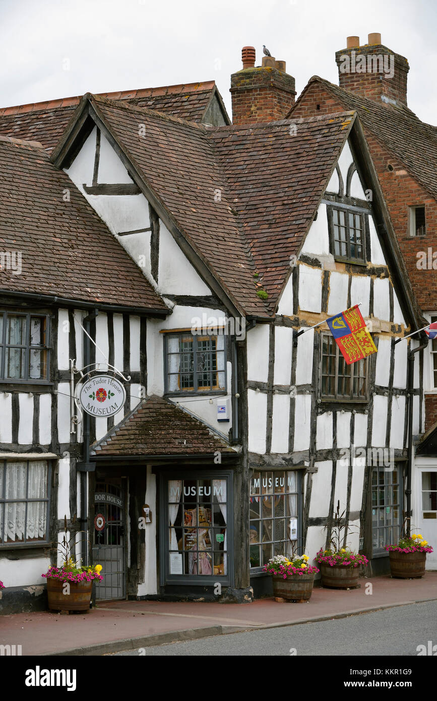 Die Tudor House, upton Bei Severn, Worcestershire, Museum Stockfoto