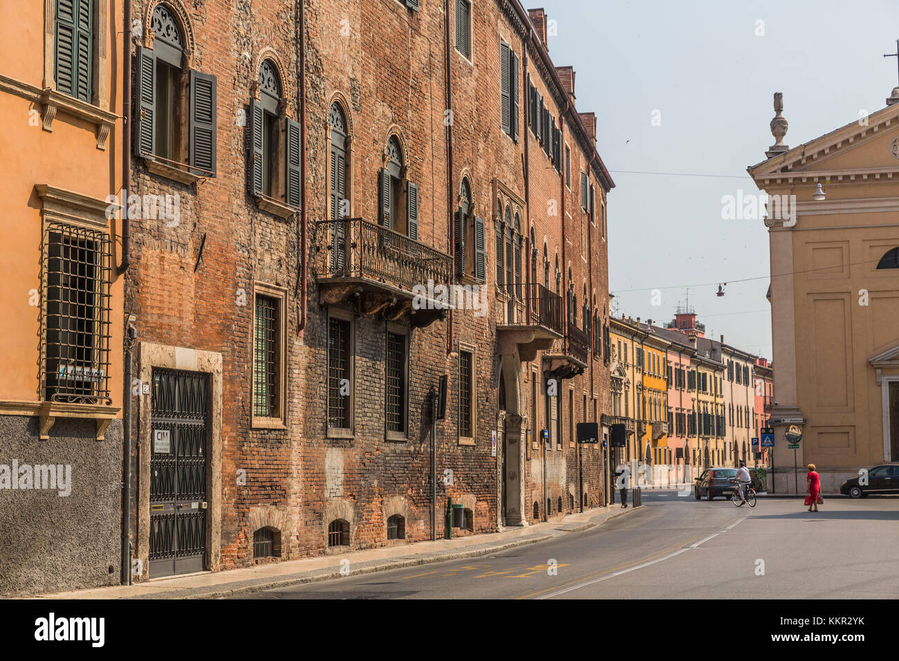 Scipione maffei Straße in Verona, Verona, Venetien, Italien, Europa Stockfoto
