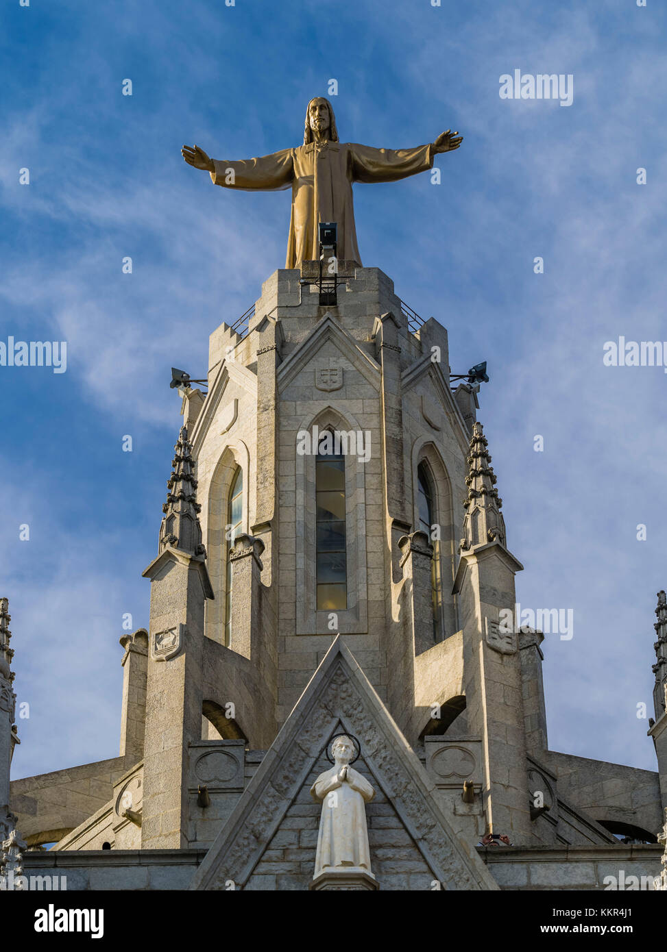 Tempel Expiatori del Sagrat Cor auf dem Tibidabo in Barcelona Stockfoto
