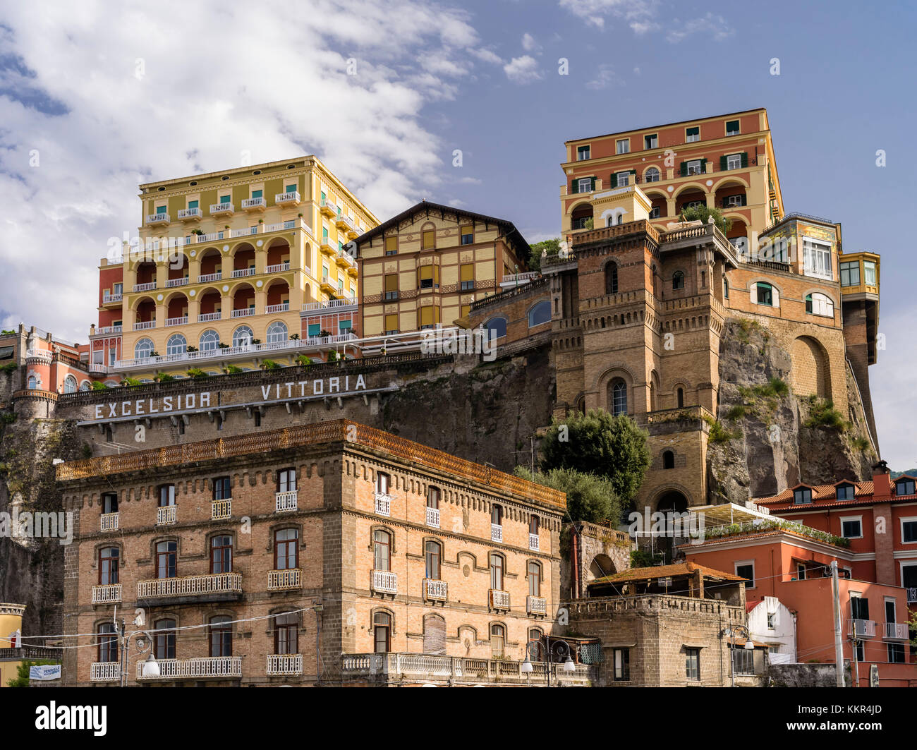 Sorrento in der Bucht von Neapel Stockfoto