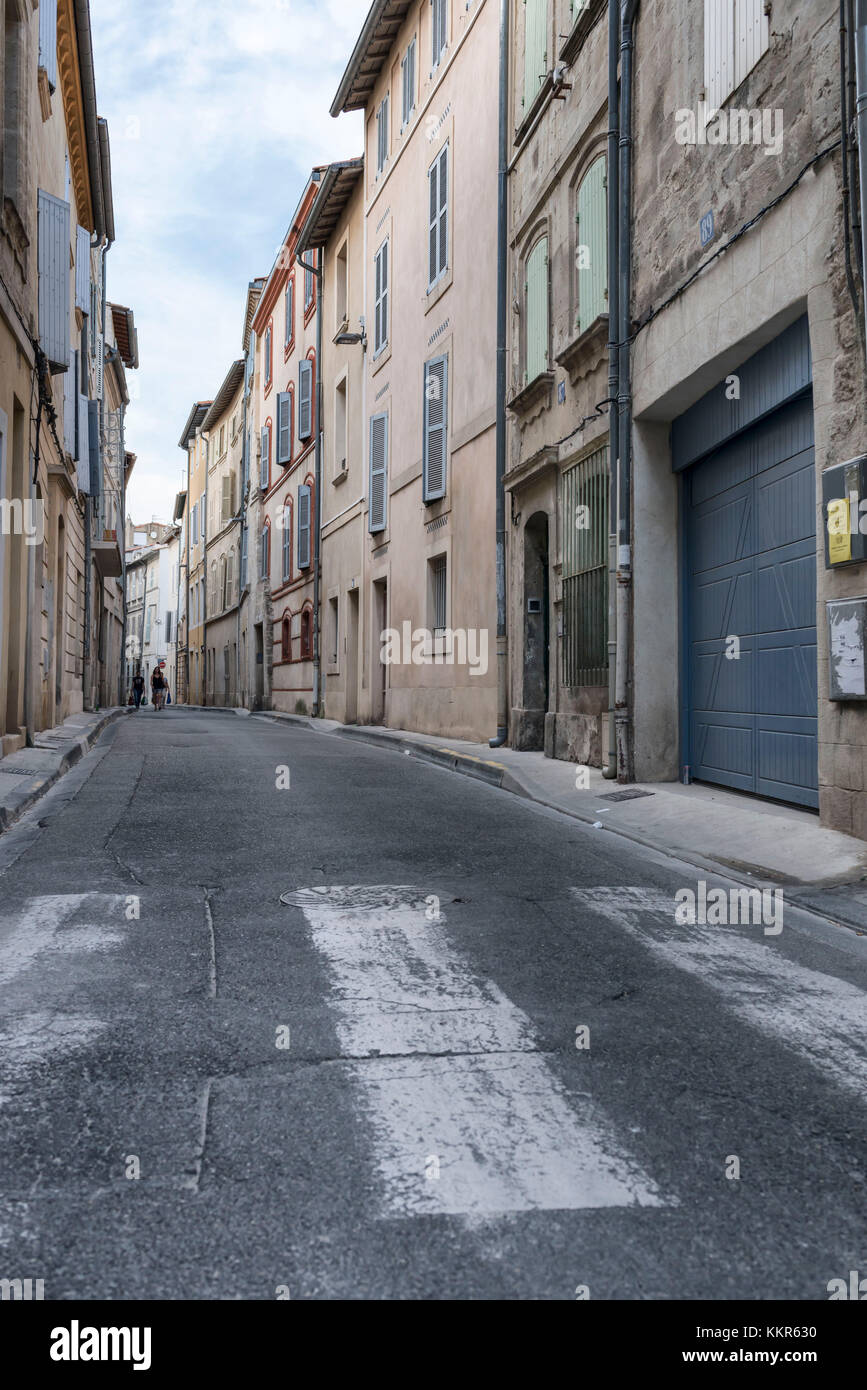 Straße in der Altstadt von Avignon, Vaucluse, Provence, Frankreich, Stockfoto