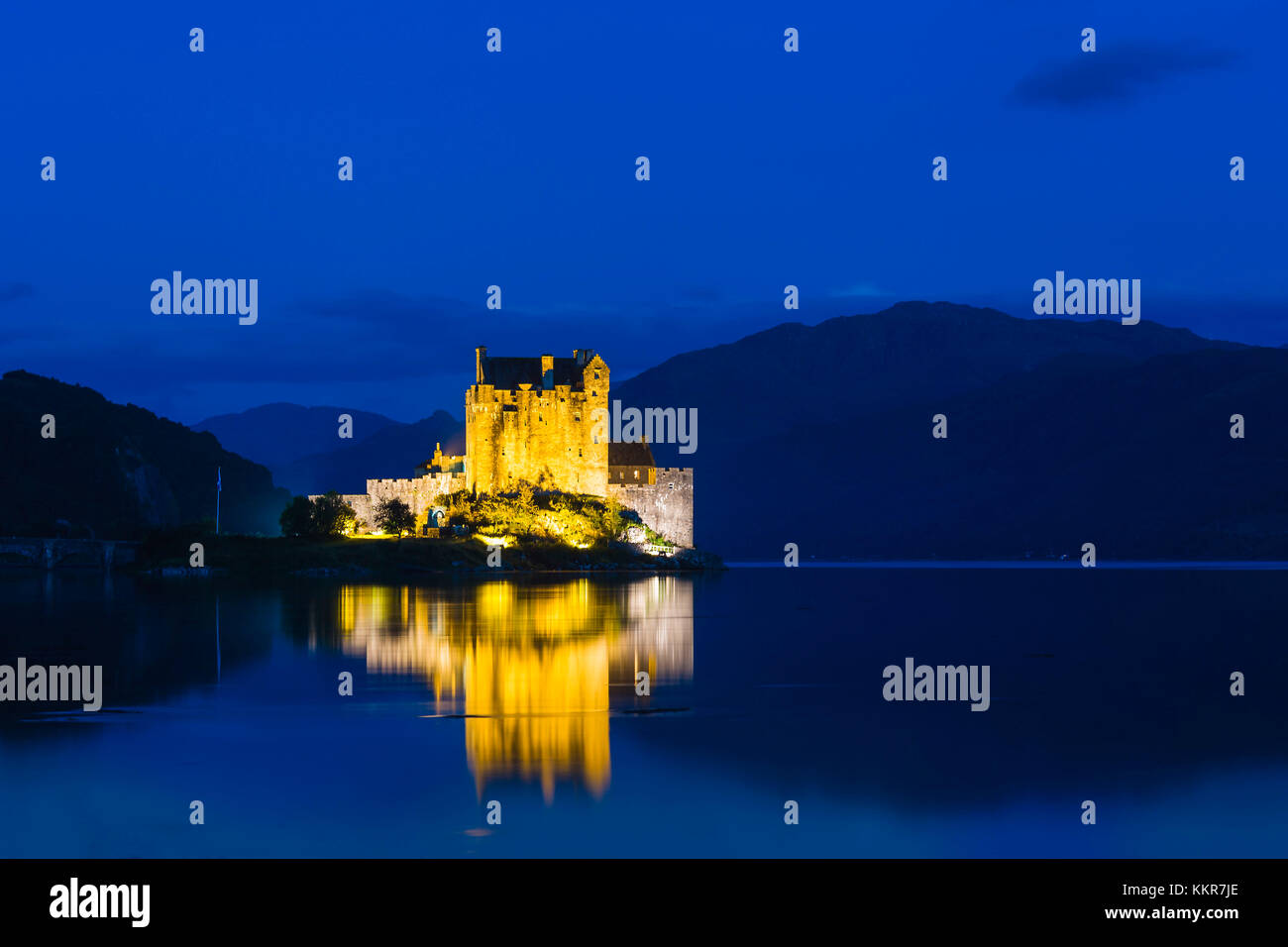 Eilean Donan Castle, Loch Duich, Schottland, Großbritannien Stockfoto