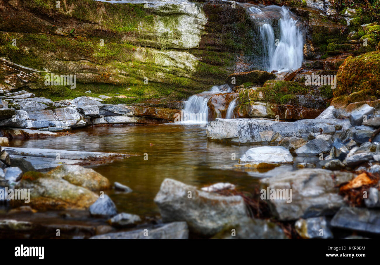 Valle di stravalle Fluss, torno, Comer See, Comer See, Lombardei, Italien, Europa Stockfoto