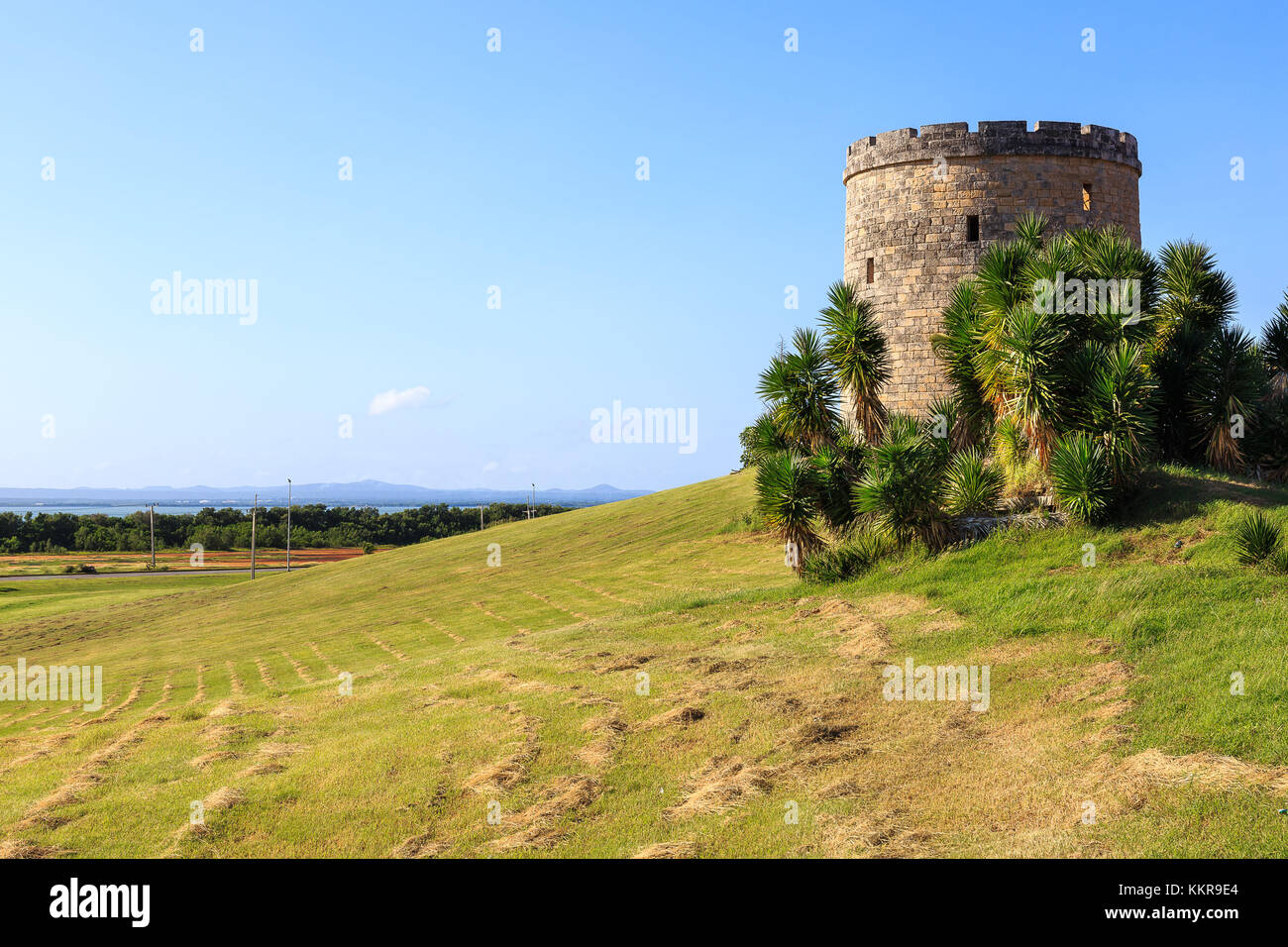 Ein alter Wachturm in Varadero, Kuba. Heute wird es als Wasserturm genutzt Stockfoto