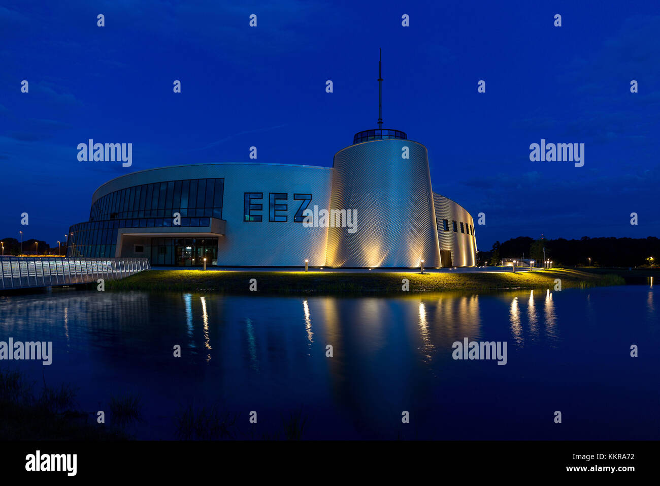 Die Energie-Erlebnis-Zentrum Aurich ist ein modernes Zentrum über Energie und deren Nutzung. Stockfoto