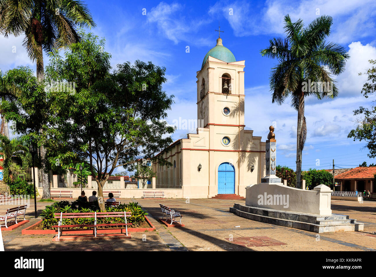 Kirche im Dorf Vinales Vinales in Kuba Stockfoto