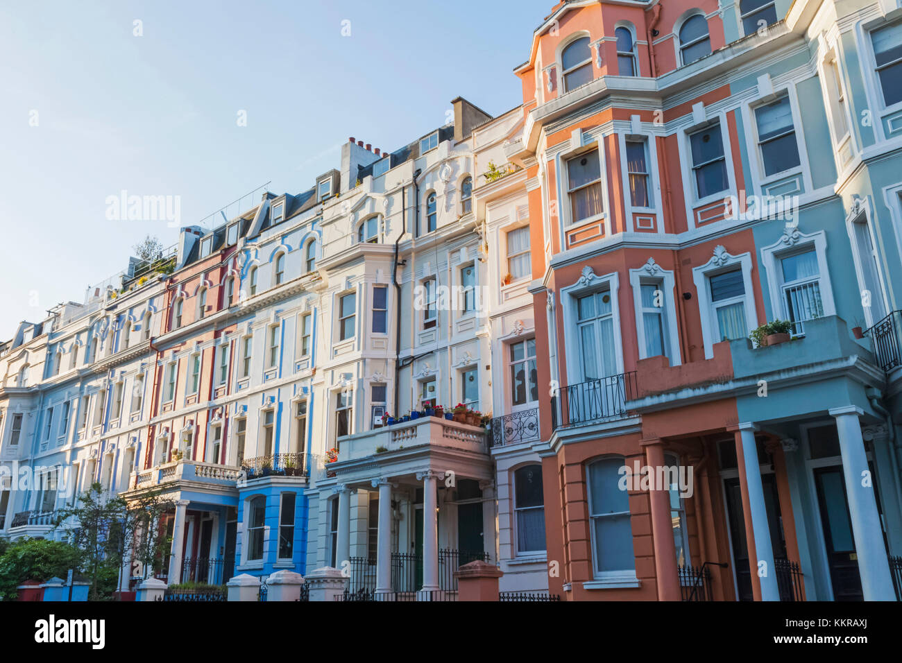 England, London, nottinghill, Häuser Stockfoto