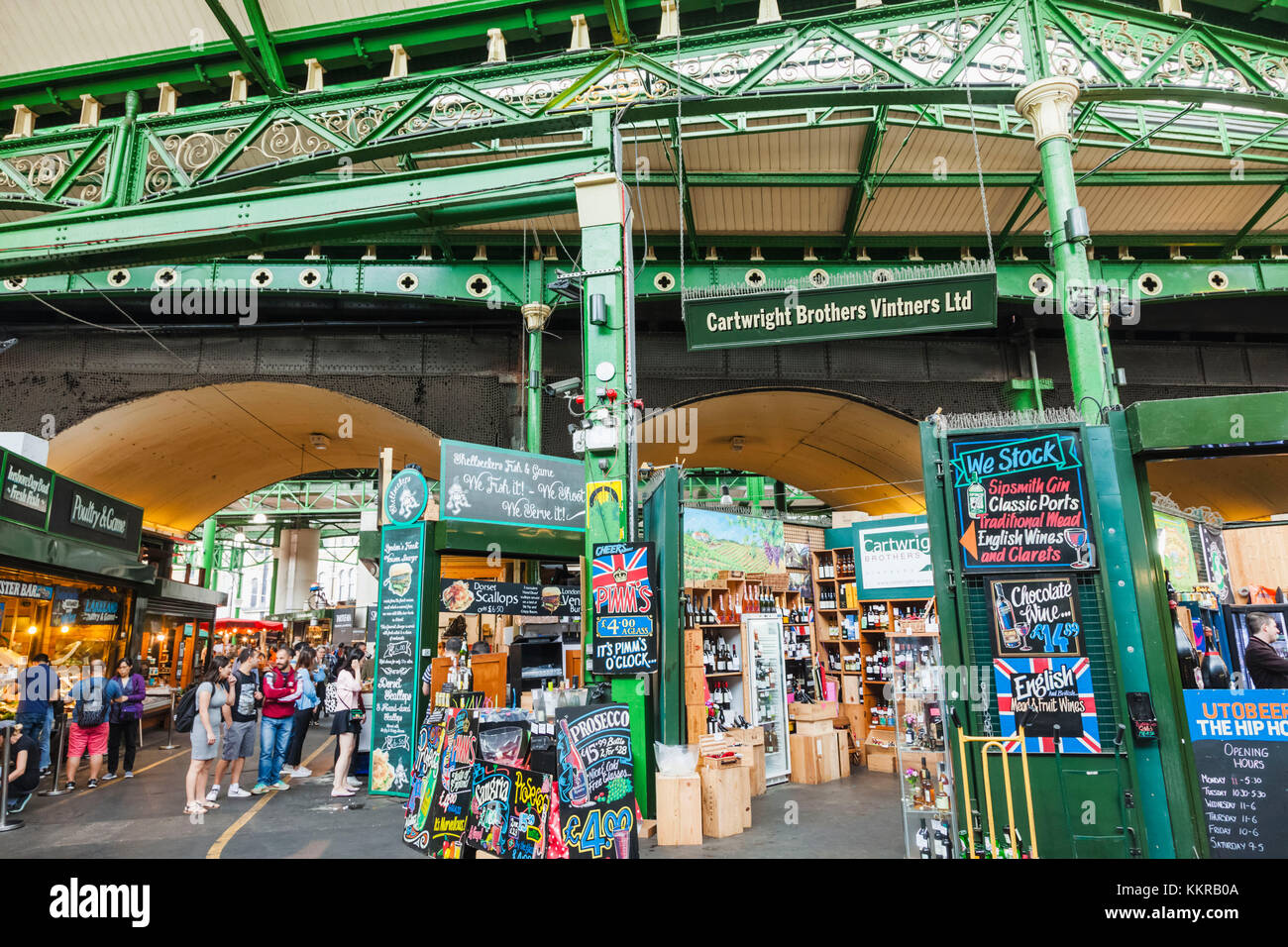 England, London, Southwark, Borough Market Stockfoto