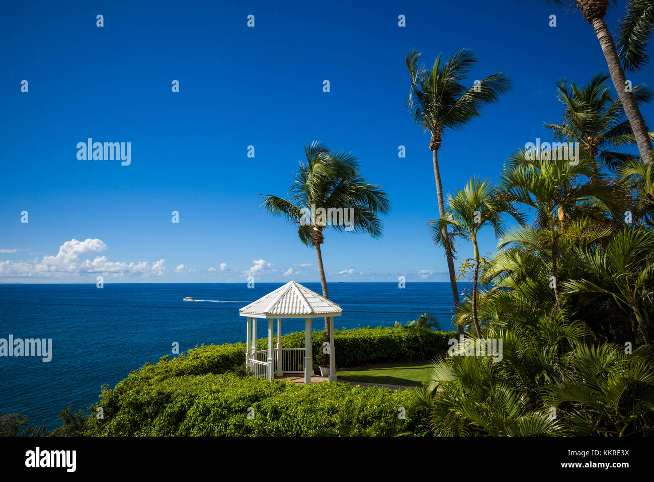Us Virgin Islands, St. Thomas, Morningstar Bucht, Meer Pavillon Stockfoto