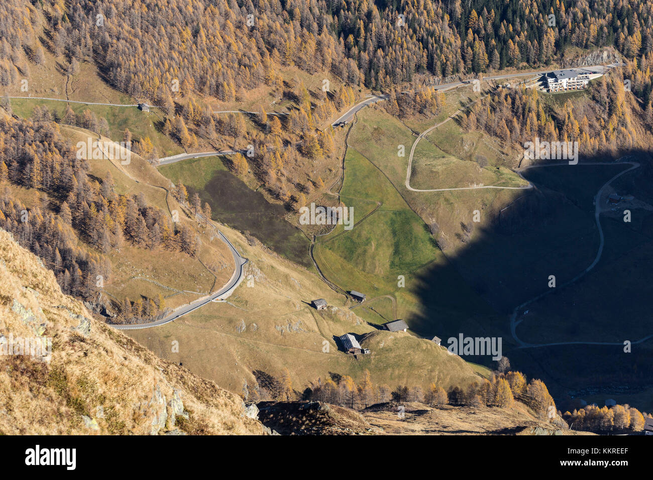 Europa, Österreich/Italien, Alpen, Südtirol, Berge - Rombo-Pass - Timmelsjoch - Hochalpenstraße Stockfoto