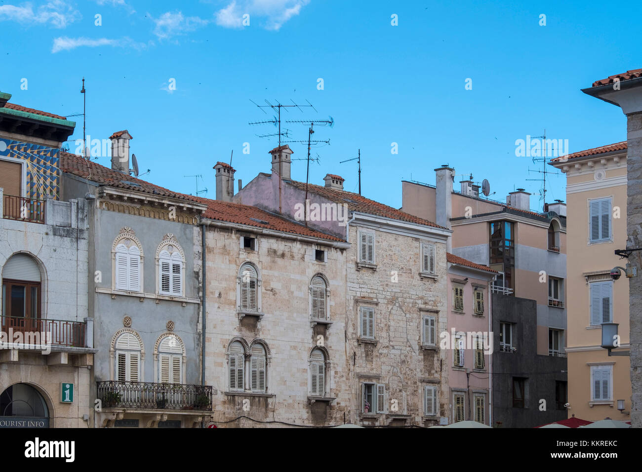 Kroatien, Istrien, Pola, Zentrum der Stadt Stockfoto