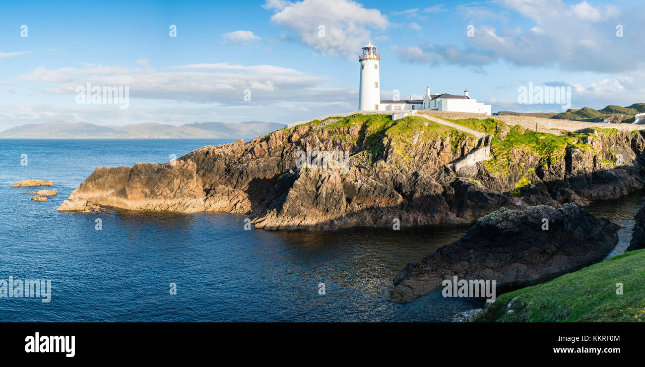 Fanad Head Lighthouse, County Donegal, Ulster, Irland, Europa. Stockfoto