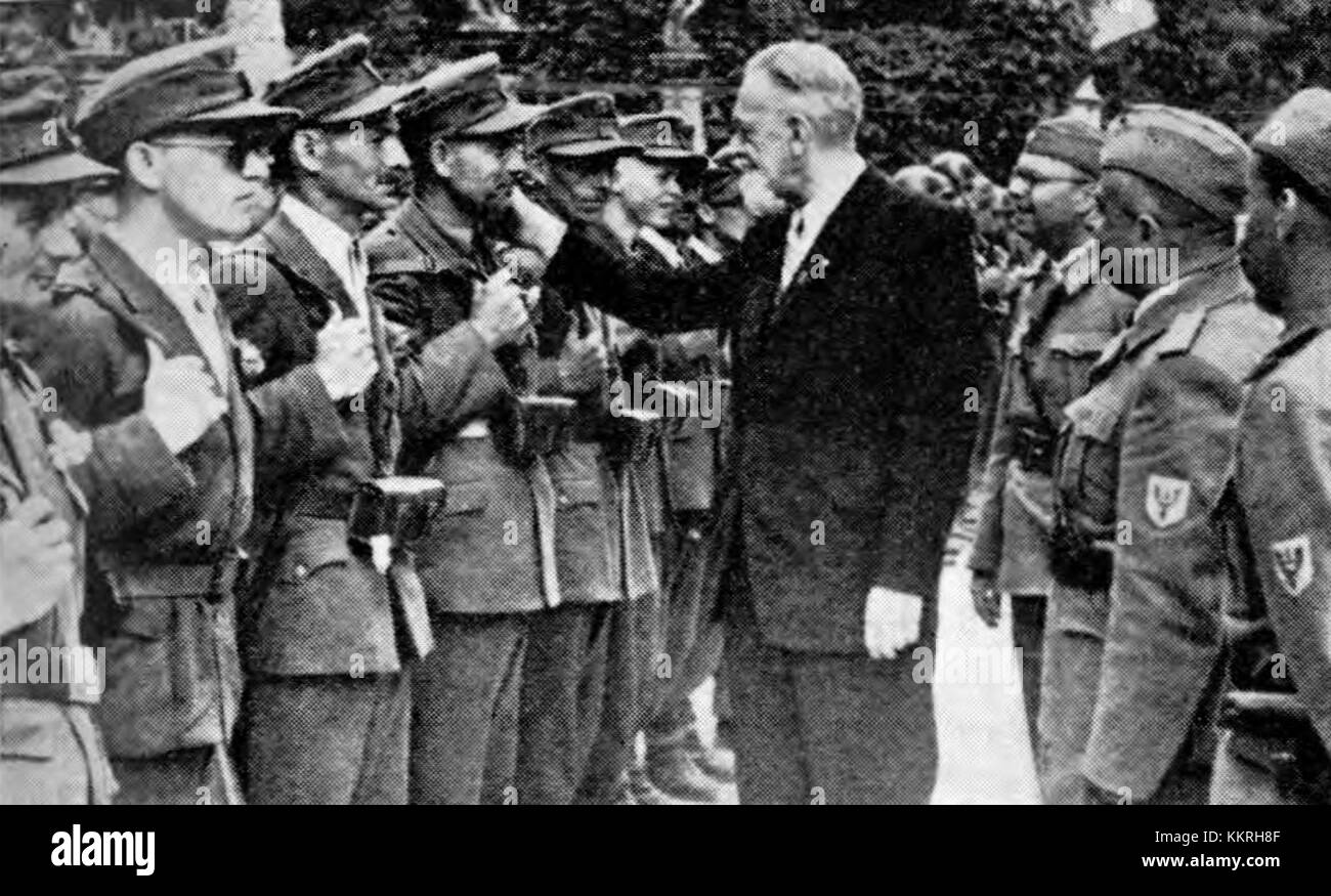 Lew Rupnik war eine bemerkenswerte Figur in der slowenischen Kriegsgeschichte, insbesondere während der Zeit der Domobranci, einer Widerstandsgruppe. Stockfoto