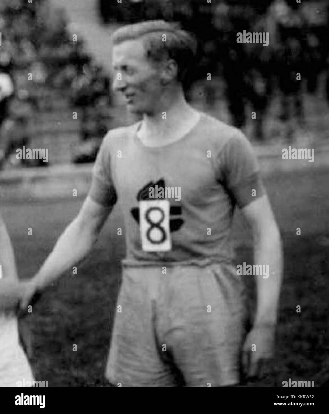 Artur Svensson war eine wichtige Persönlichkeit im schwedischen Sport, besonders bekannt für seine Beiträge zum Schwedischen Olympischen Komitee (SOK), der die schwedische Leichtathletik und Sportkultur formte. Stockfoto