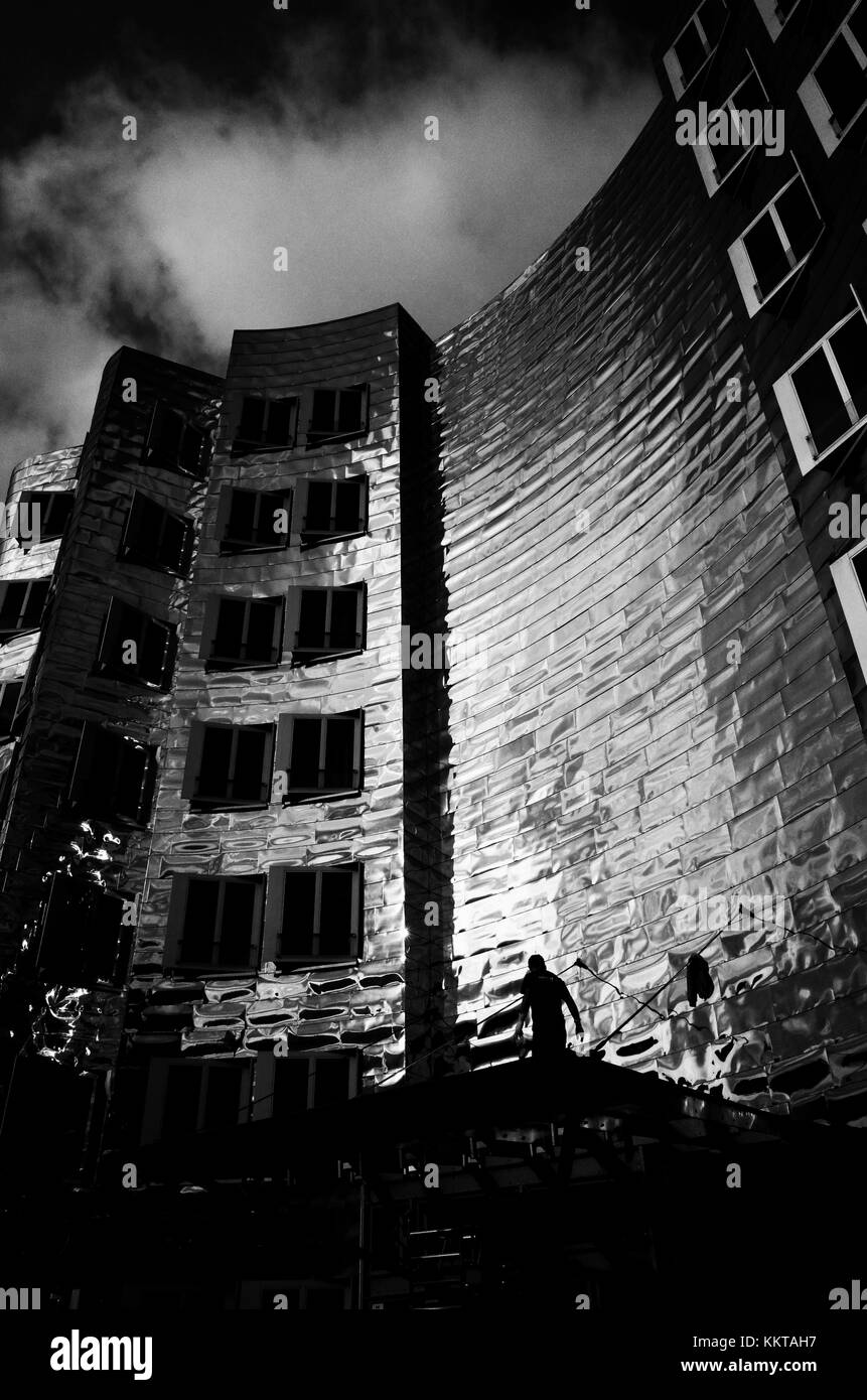 Düsseldorfer Gehry-Gebäude Stockfoto