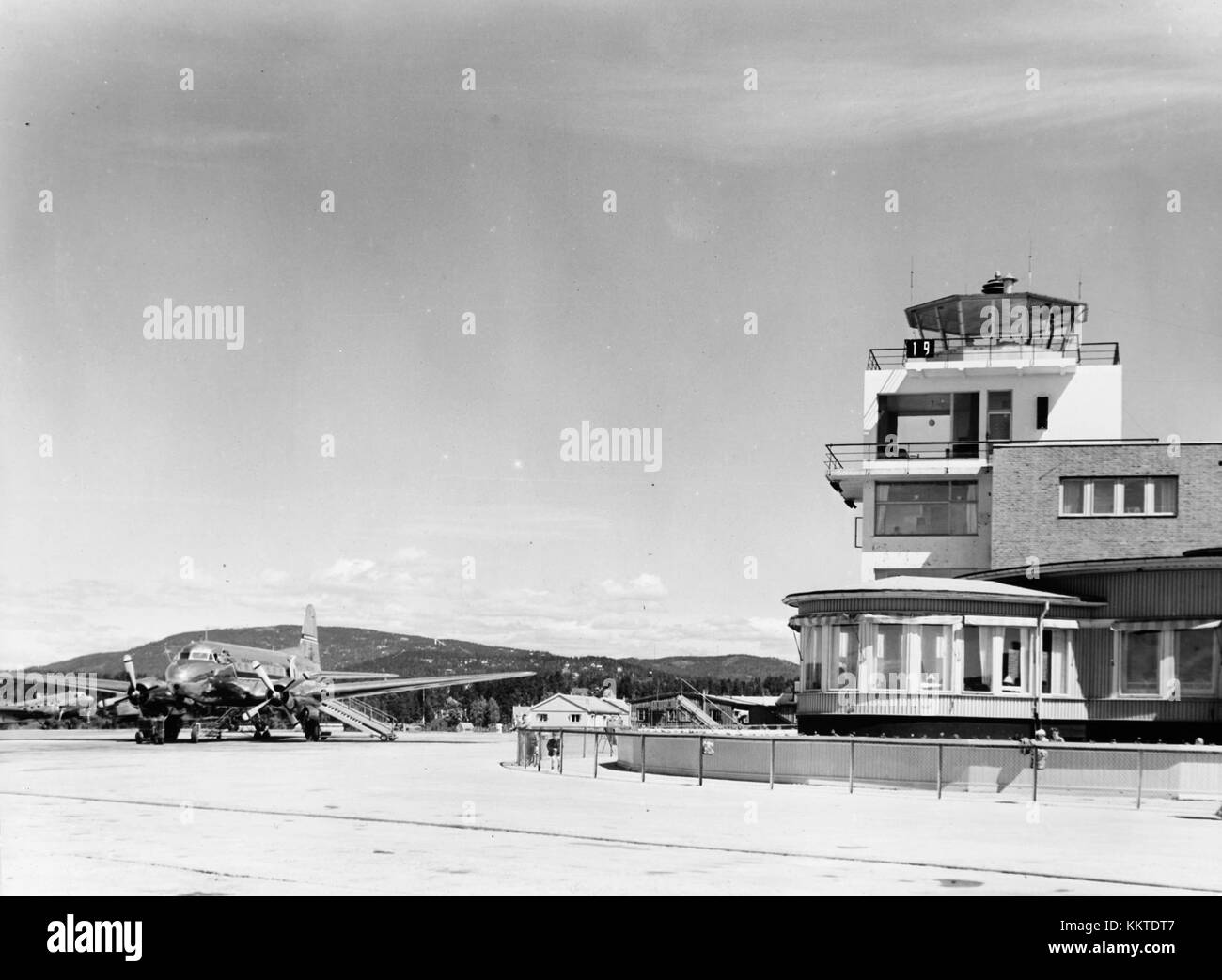 Internationaler Flughafen Fornebu, FBU, Oslo (1) Stockfoto