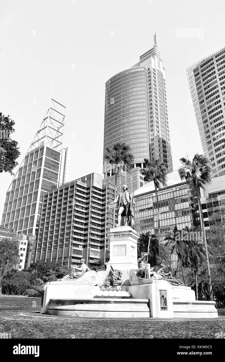 In Australien den antiken Zustand im Park in der Nähe der Wolkenkratzer Stockfoto