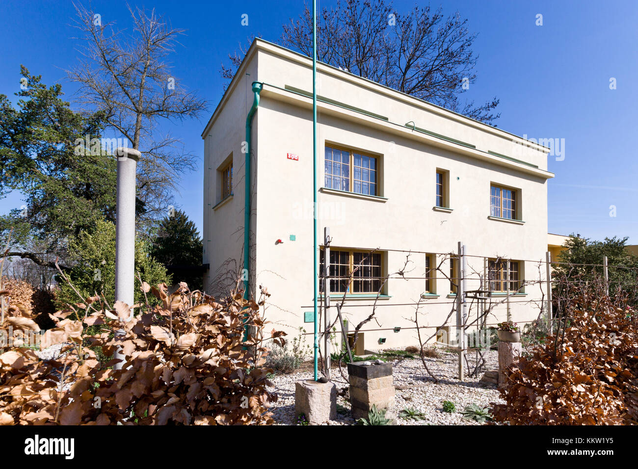 Rothmayer villa, (u páté Baterie 896/50, Praha 6 - střešovice, Architekt Otto rothmayer, 1928-1929), Prag, tschechische Republik - Nationales Wahrzeichen Stockfoto