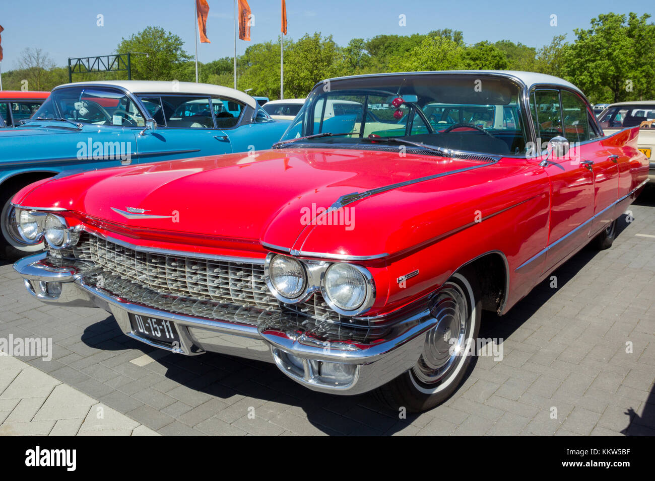 DEN BOSCH, Niederlande - 10. MAI 2016: Vintage 1960 Cadillac Serie 62 Classic Car Stockfoto