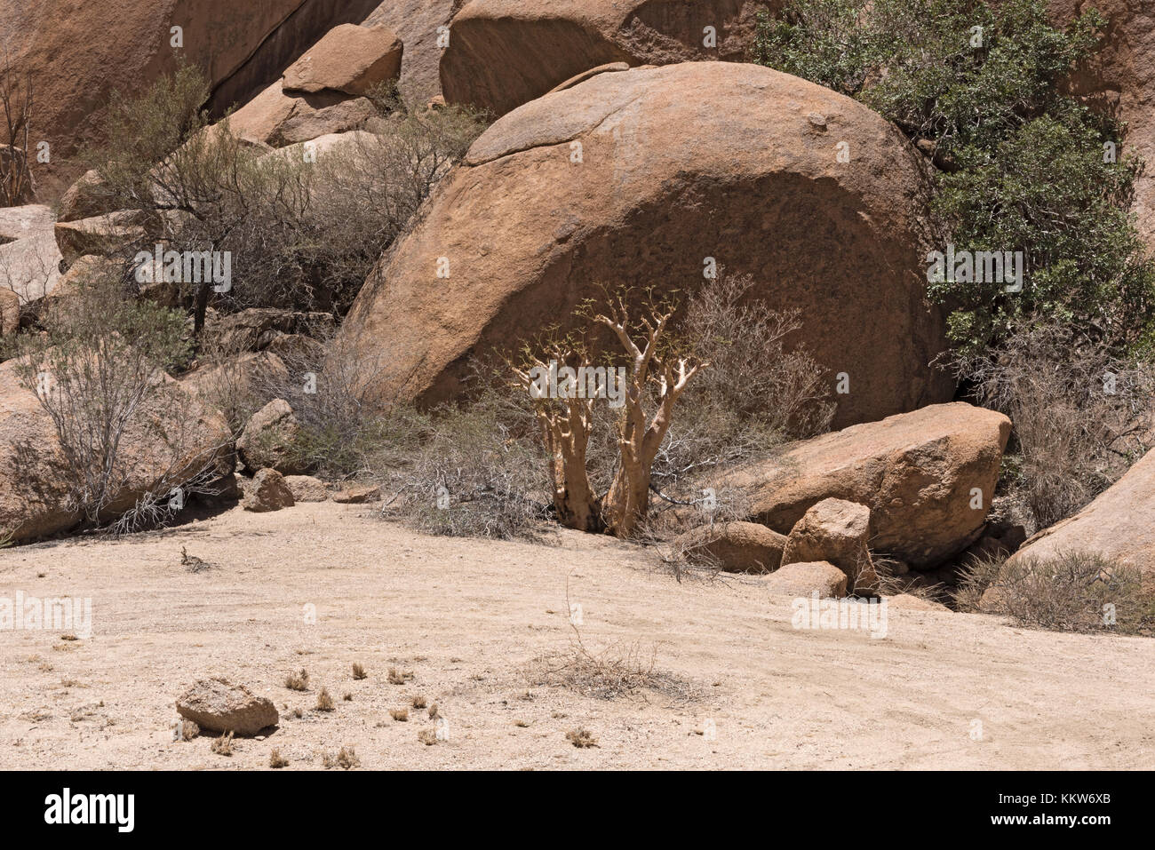 Spitzkoppe Gruppe von kahlen Granitgipfel in der Namib Wüste von Namibia Stockfoto