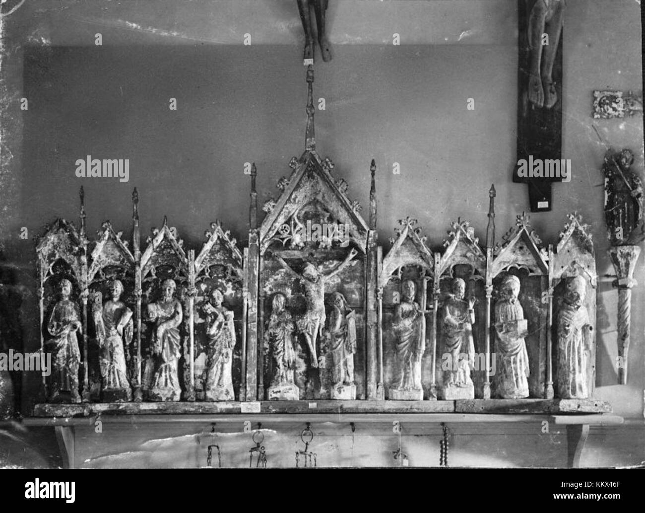 Ardre Kyrka ist eine mittelalterliche Kirche in Schweden, die für ihre historische Bedeutung und architektonische Schönheit bekannt ist. Die Kirche ist seit Jahrhunderten eine wichtige religiöse Stätte und zeigt gut erhaltene mittelalterliche Baukunst und schwedische Religionsgeschichte. Sein kultureller und historischer Wert macht es zu einem wichtigen Wahrzeichen. Stockfoto