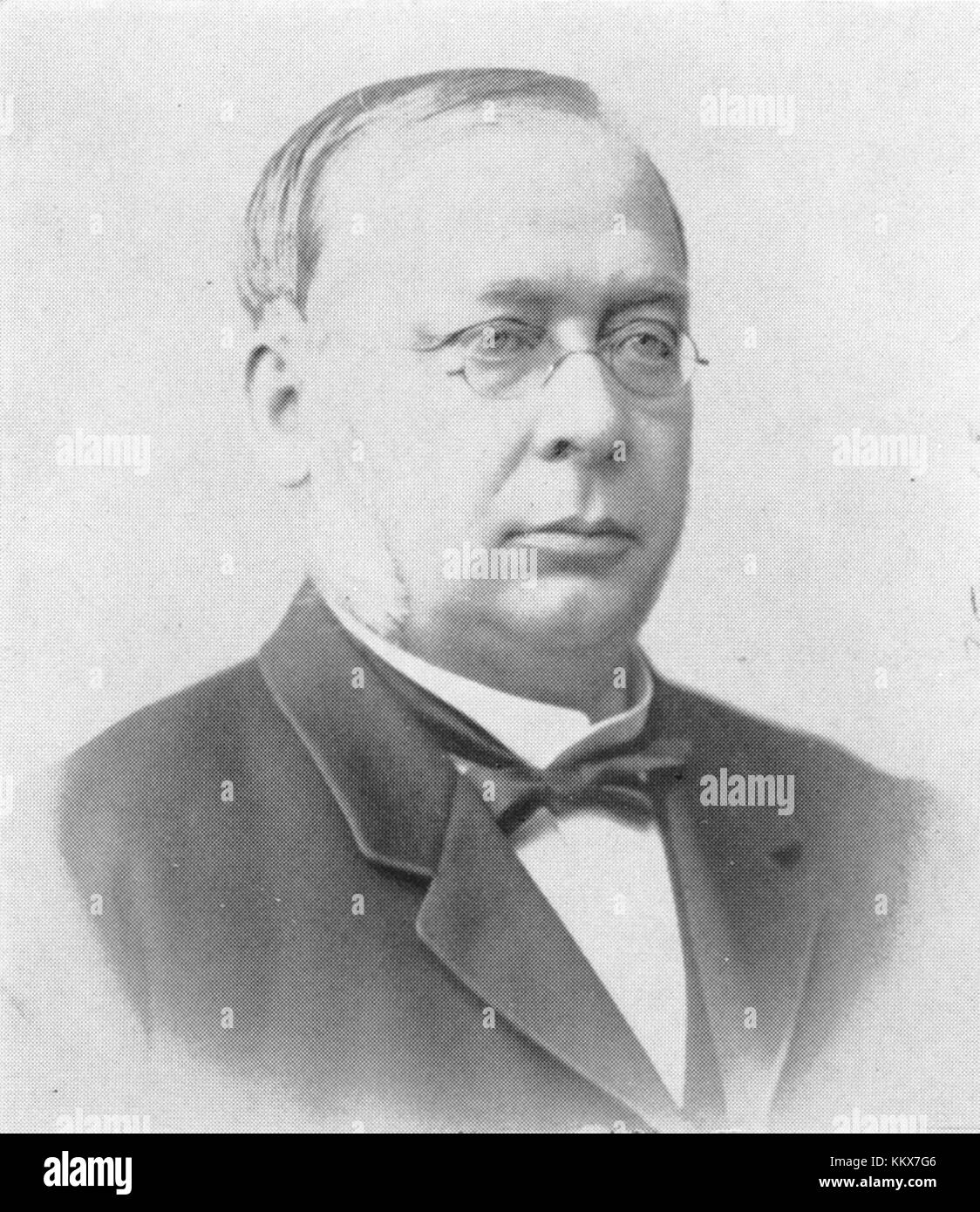 Emil Stang (1834–1912) war ein norwegischer Jurist und Politiker, der in zwei nicht aufeinander folgenden Amtszeiten (1889–1891 und 1893–1895) als Premierminister von Norwegen diente. Er war der erste Führer der Konservativen Partei und hielt das Amt während drei verschiedenen Legislaturperioden (1884–1889, 1891–1893 und 1896–1899). Stang trug auch maßgeblich zum Rechtssystem Norwegens bei und war von 1901 bis zu seiner Pensionierung 1904 Richter am Obersten Gerichtshof. Stockfoto
