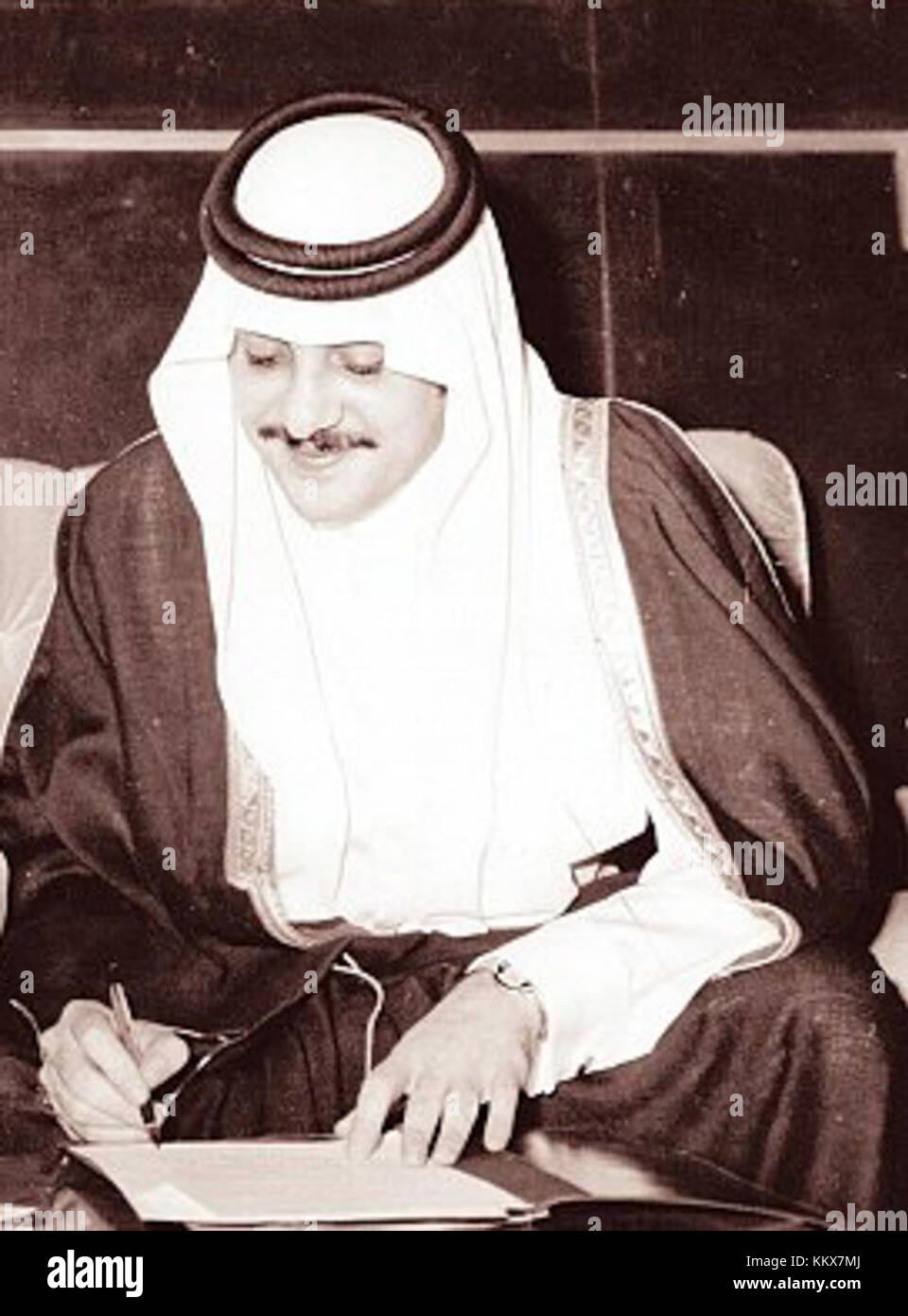 Faisal bin Fahd war 1978 ein prominenter saudischer Prinz und eine Persönlichkeit des öffentlichen Lebens. Bekannt für seine Beiträge zu verschiedenen Bereichen, darunter Sport und Bildung, war er ein einflussreiches Mitglied der saudischen Königsfamilie. Stockfoto