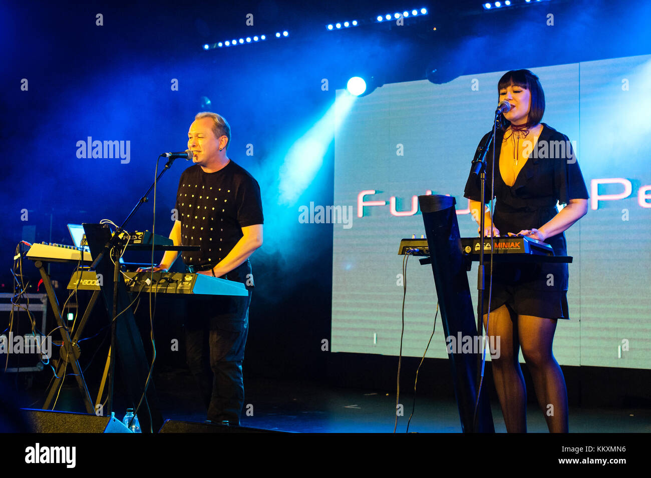 Bognor Regis, Großbritannien. Dezember 2017. Future Perfect Play Electric Dreams Festival. Quelle: Ken Harrison/Alamy Live News Stockfoto