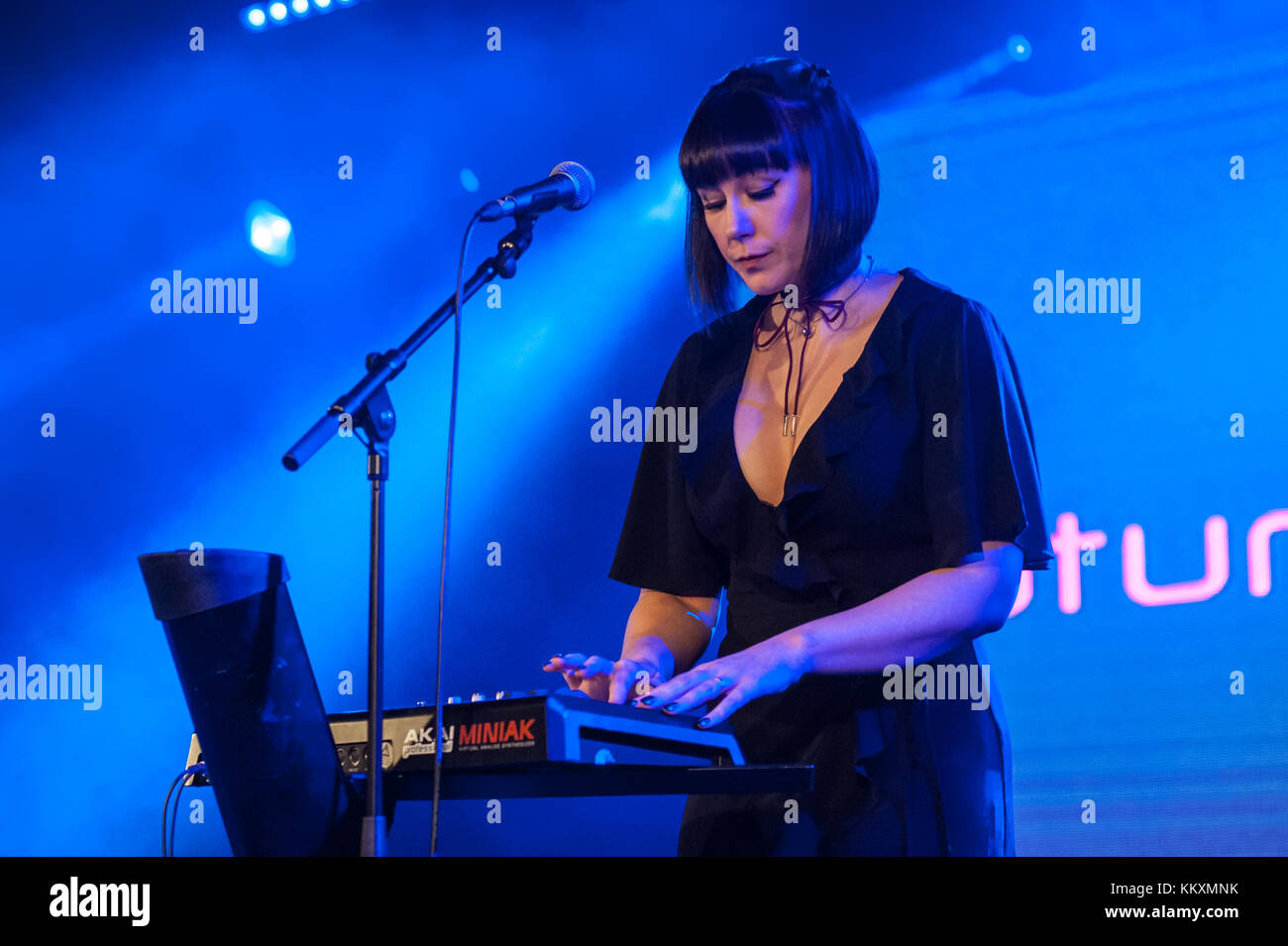 Bognor Regis, Großbritannien. Dezember 2017. Future Perfect Play Electric Dreams Festival. Quelle: Ken Harrison/Alamy Live News Stockfoto
