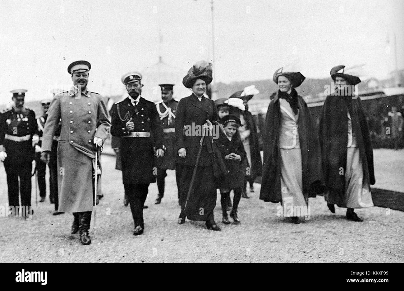 Die hessische Familie in Zarskoe Selo Stockfoto