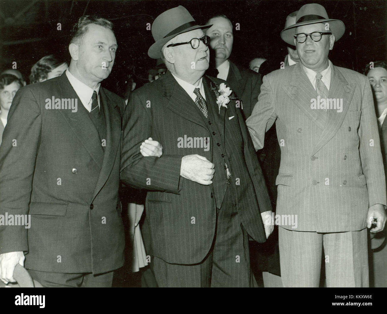 Eine historische Referenz an Strijdom Malan sauer, die mit einer bedeutenden politischen, sozialen oder historischen Figur, wahrscheinlich aus Südafrika, in Verbindung gebracht werden könnte. Stockfoto