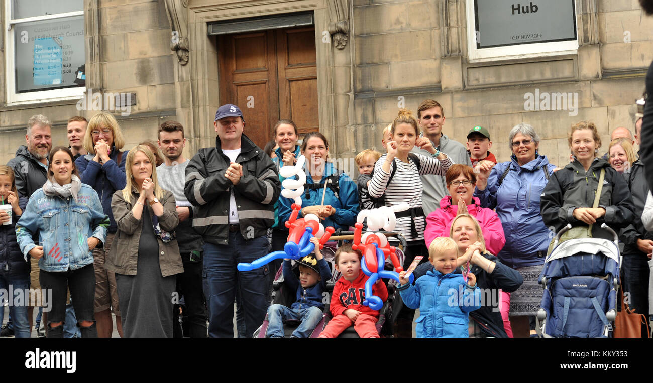 Beehive Inn Grassmarket Edinburgh Festival Stockfoto