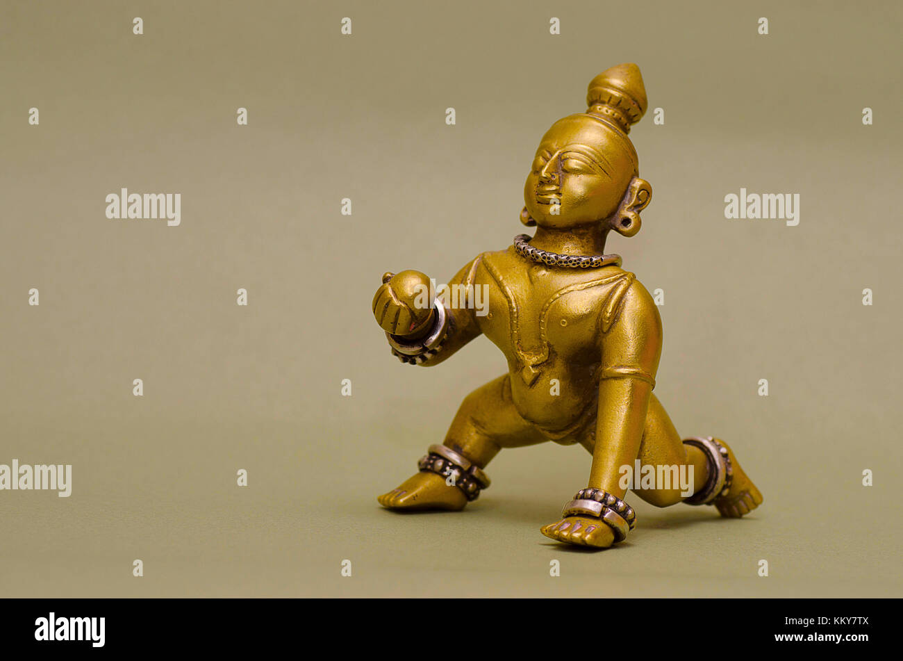 Ein Idol von Lord Krishna, Pune, Maharashtra, Indien Stockfoto