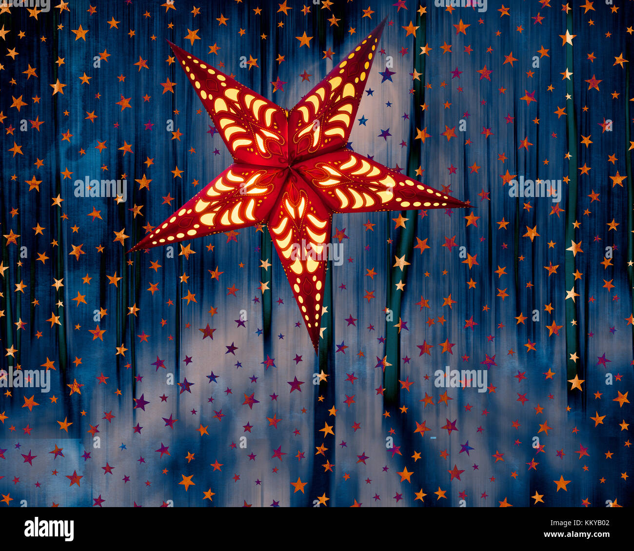 DIGITALE Kunst: Weihnachten-Konzept Stockfoto